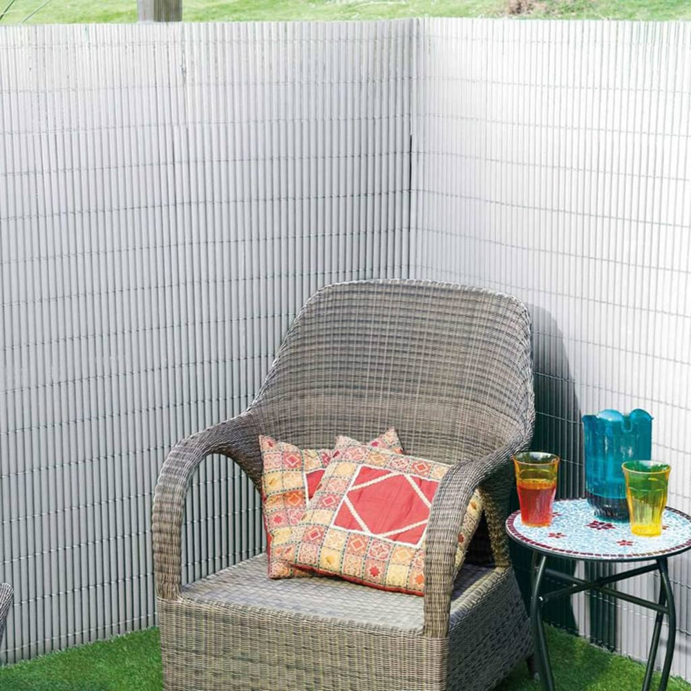 Nature Nature Tuinscherm dubbelzijdig 1,5x3m PVC wit