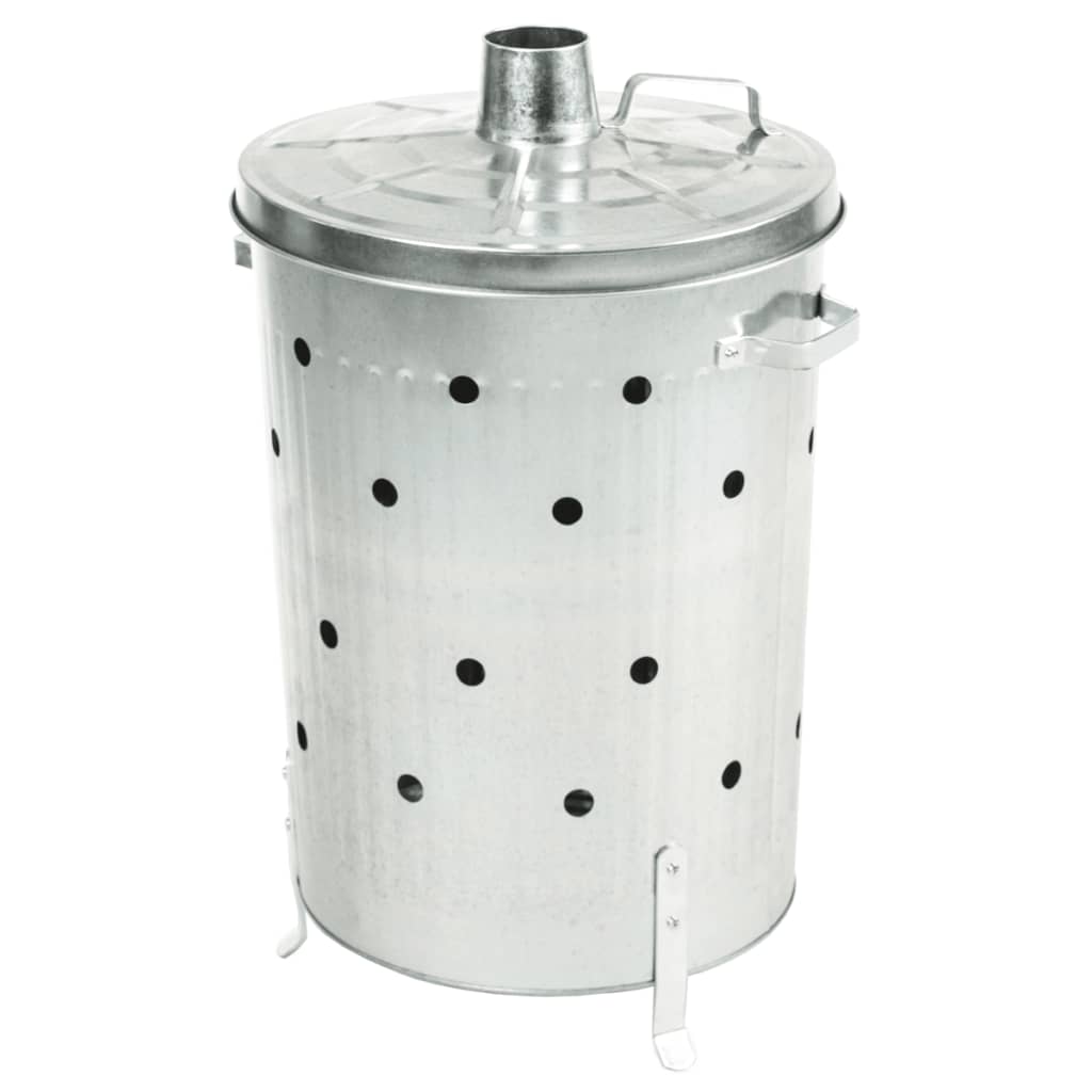 Natuur tuinverbrandingsoven rond 46x72 cm gegalvaniseerd staal
