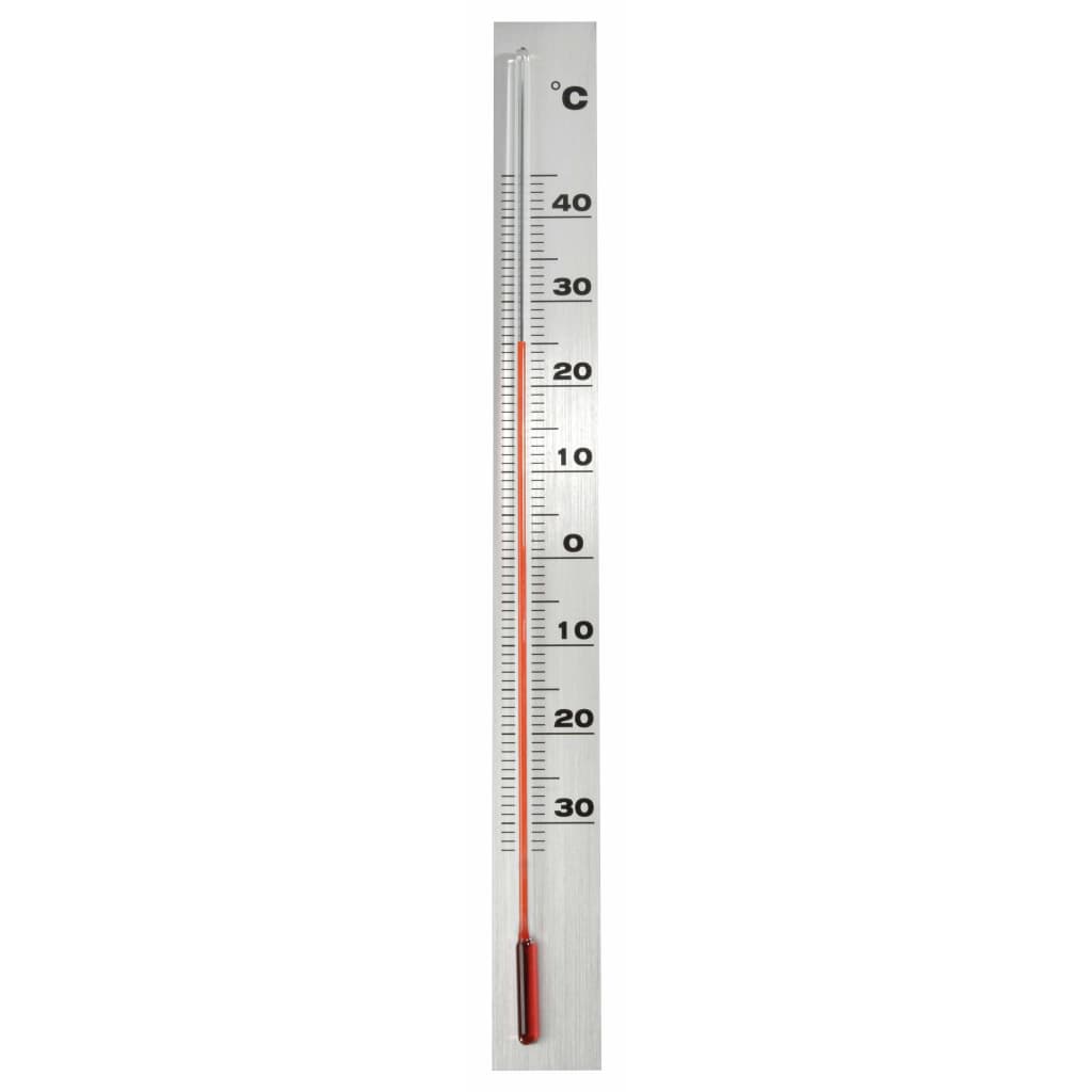 Natuur Natuur Wandthermometer 3,8x0,6x37 cm aluminium