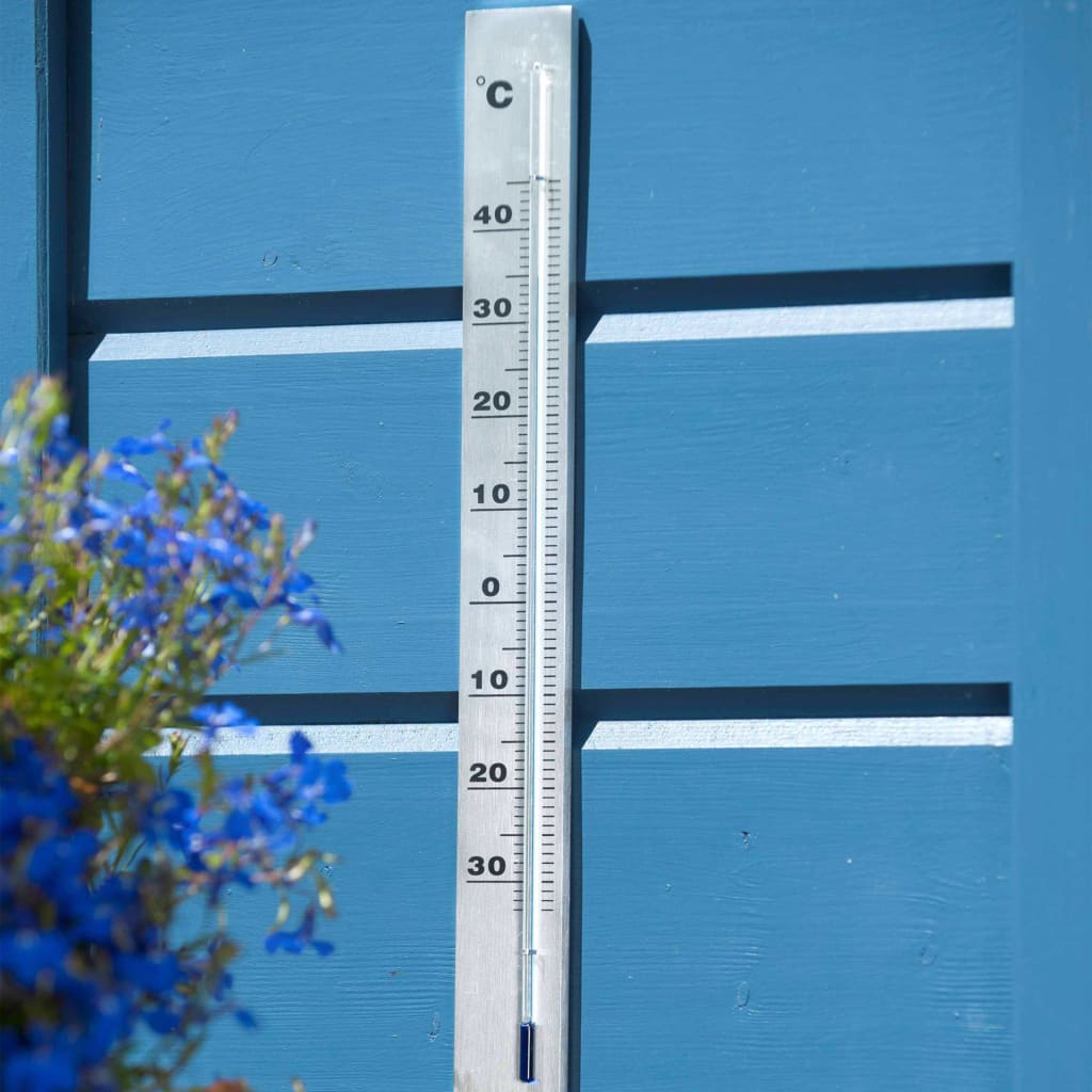 Natuur Natuur Wandthermometer 3,8x0,6x37 cm aluminium