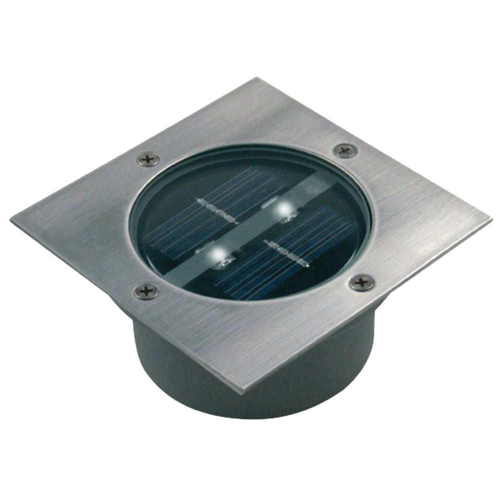 Ranex Ranex Ra-5000198 Vierkant Led Grondspot Geborsteld Rvs Glas (5000.198)