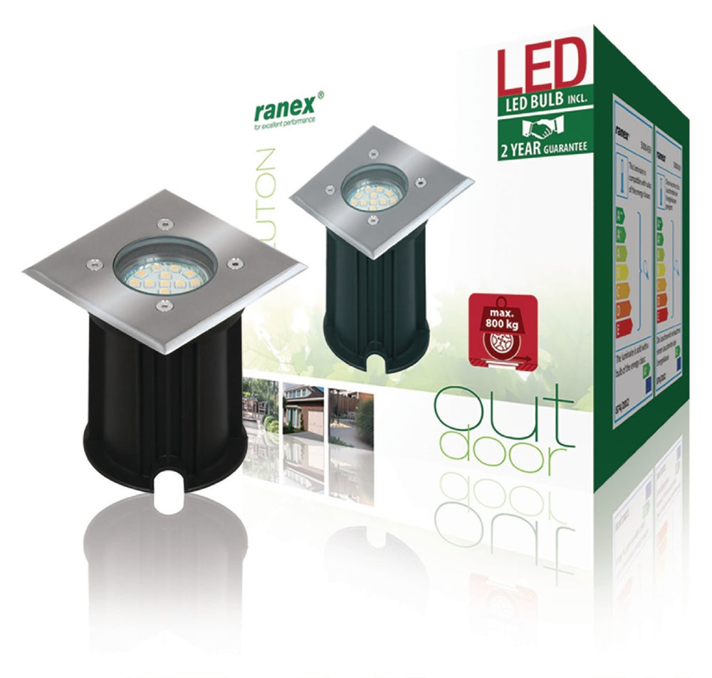 Ranex ra-0158620 led grondspot 3w 230lm 3000k