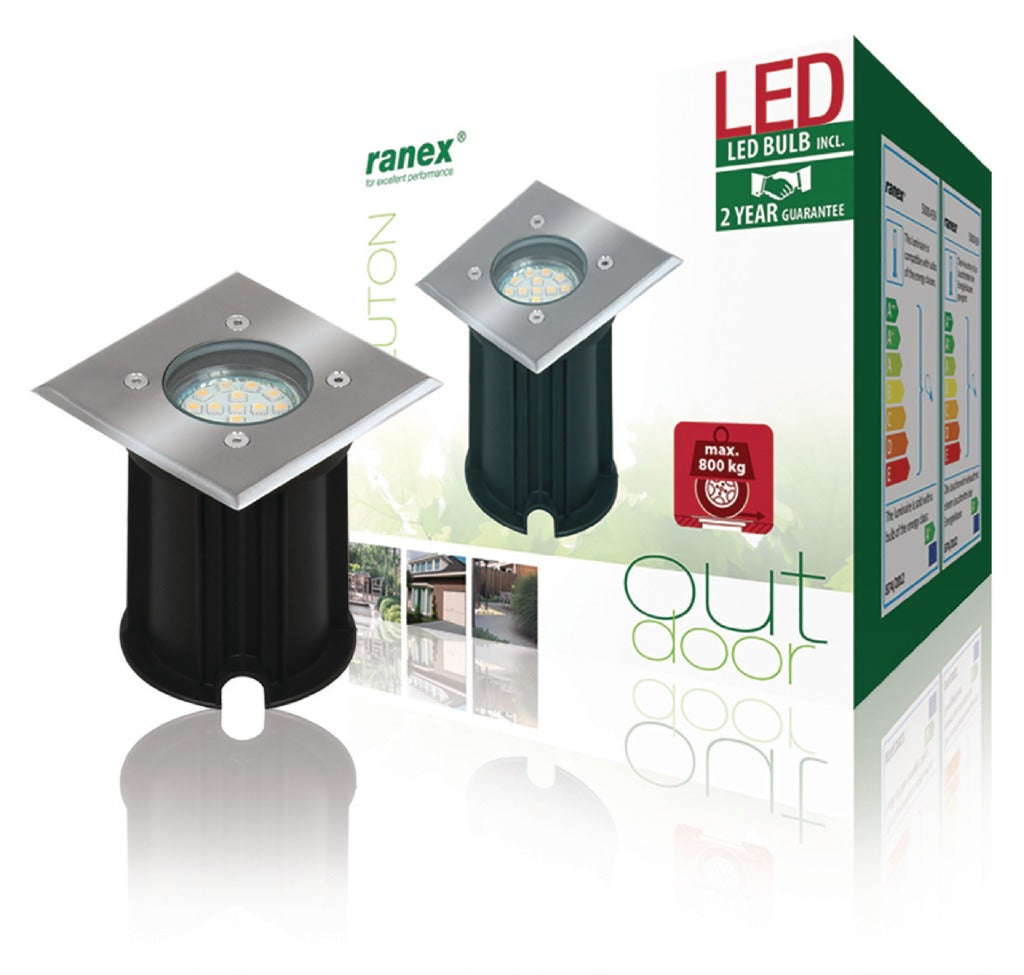 Ranex ra-0158620 led grondspot 3w 230lm 3000k