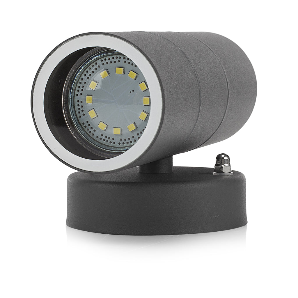 Smartwares gwl-176-hg buiten wandlamp grijs RVS
