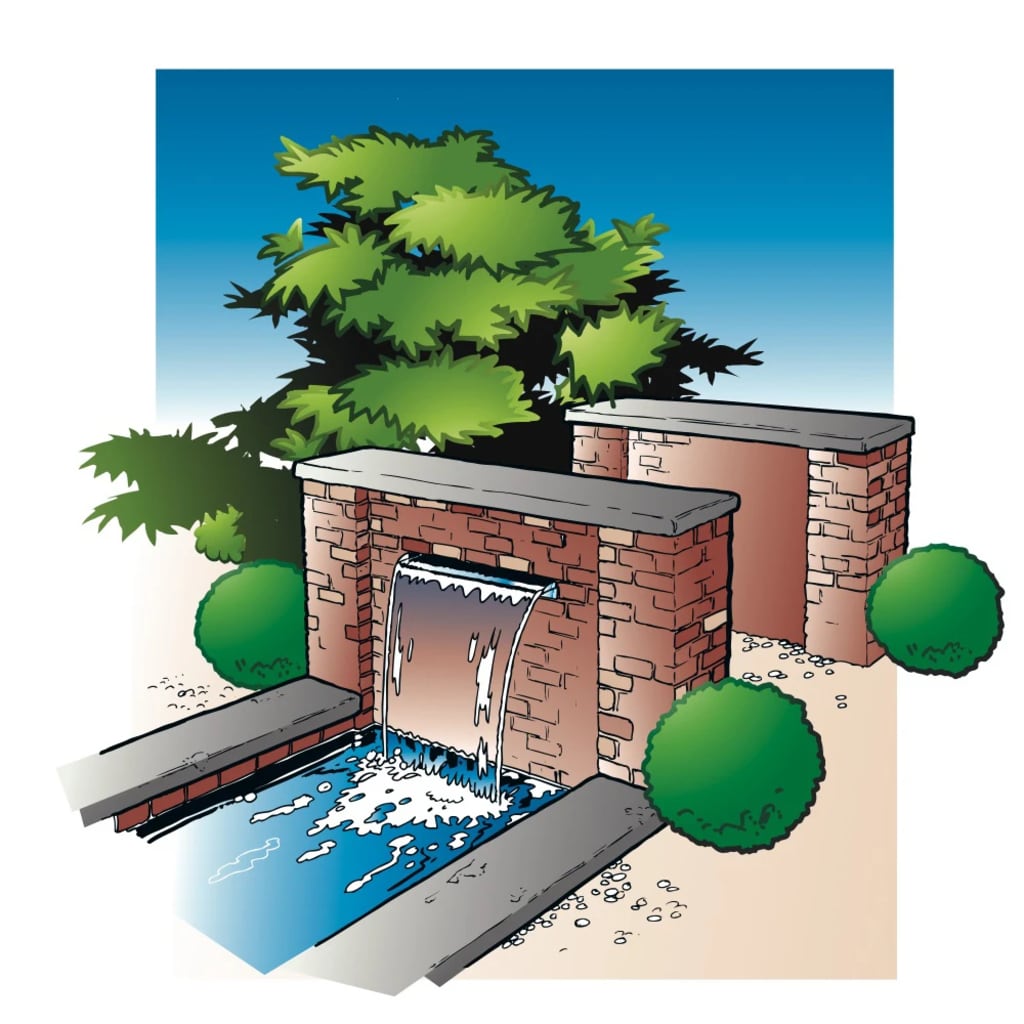 Ubbink niagara waterval 30 cm roestvrij staal