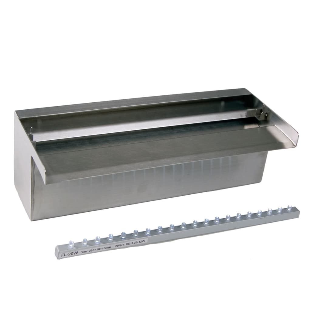 Ubbink niagara waterval met led-verlichting 30 cm roestvrij staal