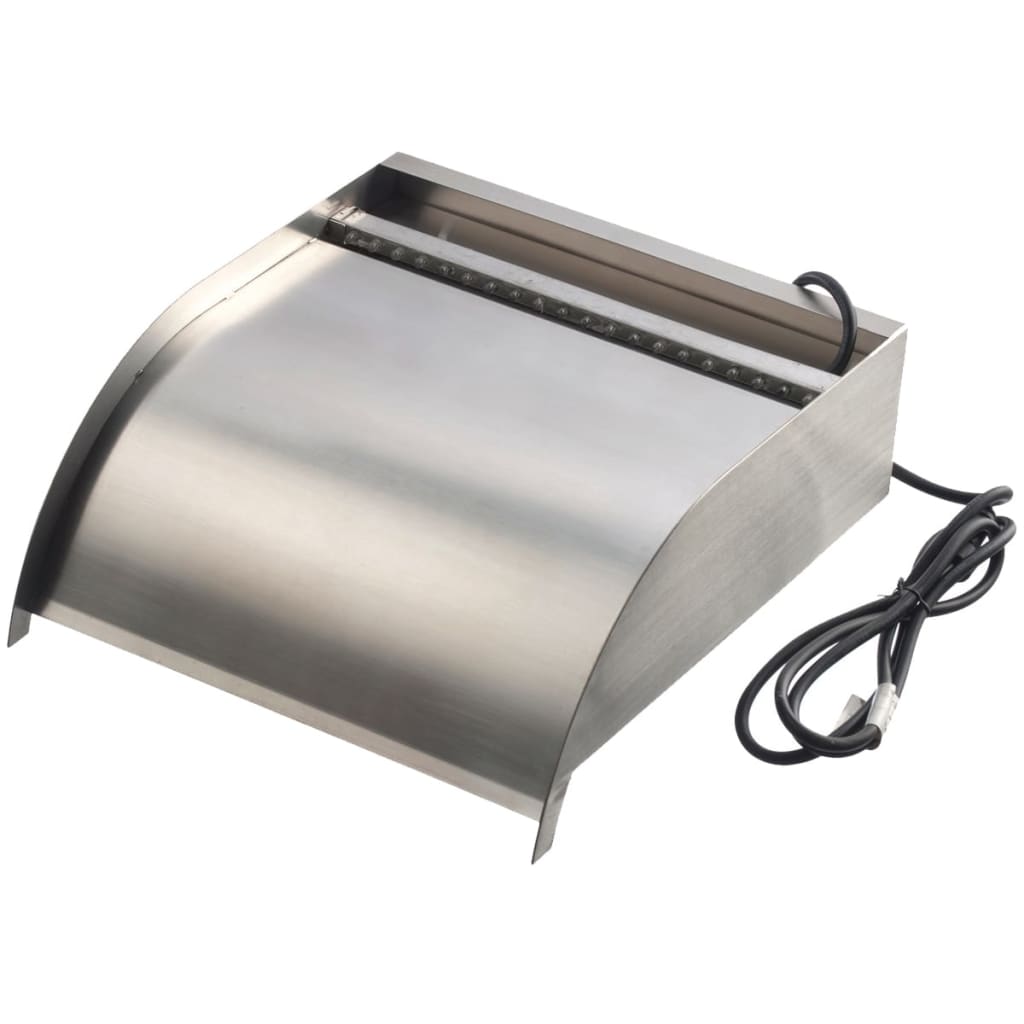 Ubbink watervalschaal nevada met led-verlichting 30 cm roestvrij staal