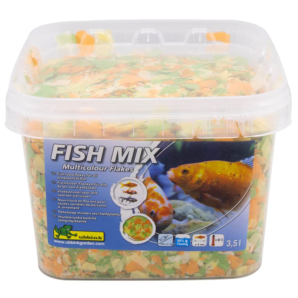 Ubbink visvoer vismix meerkleurige vlokken 5-20 mm 3,5 l