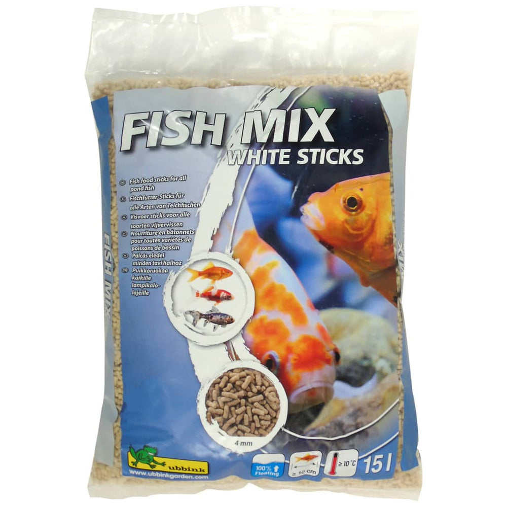 Ubbink visvoer vismix wit sticks 4 mm 15 l