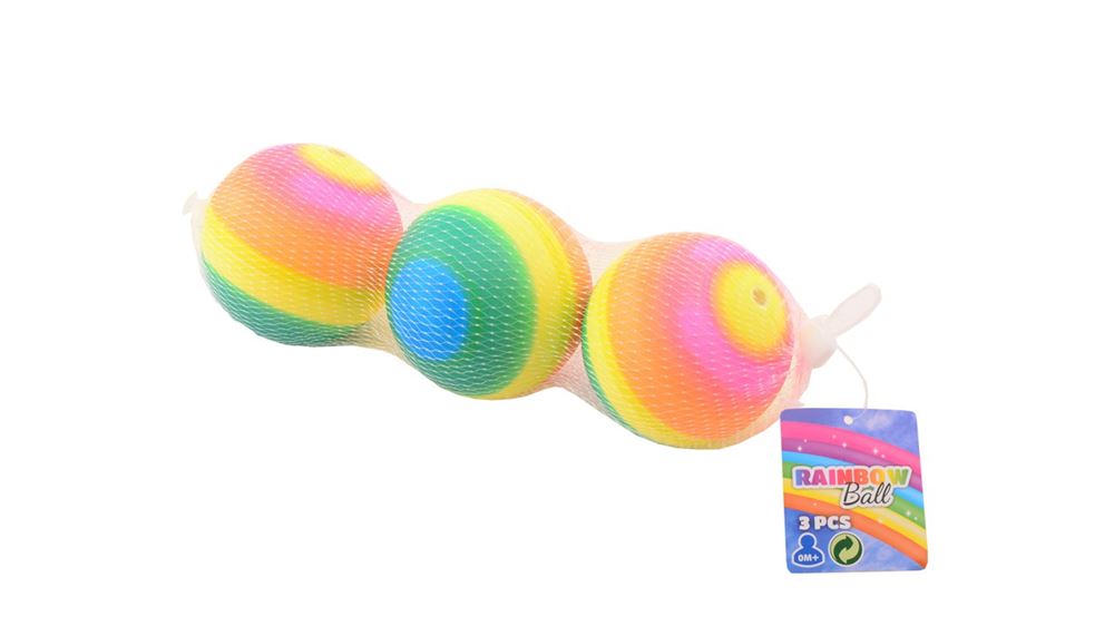 Johntoy regenboogballen, 3st.