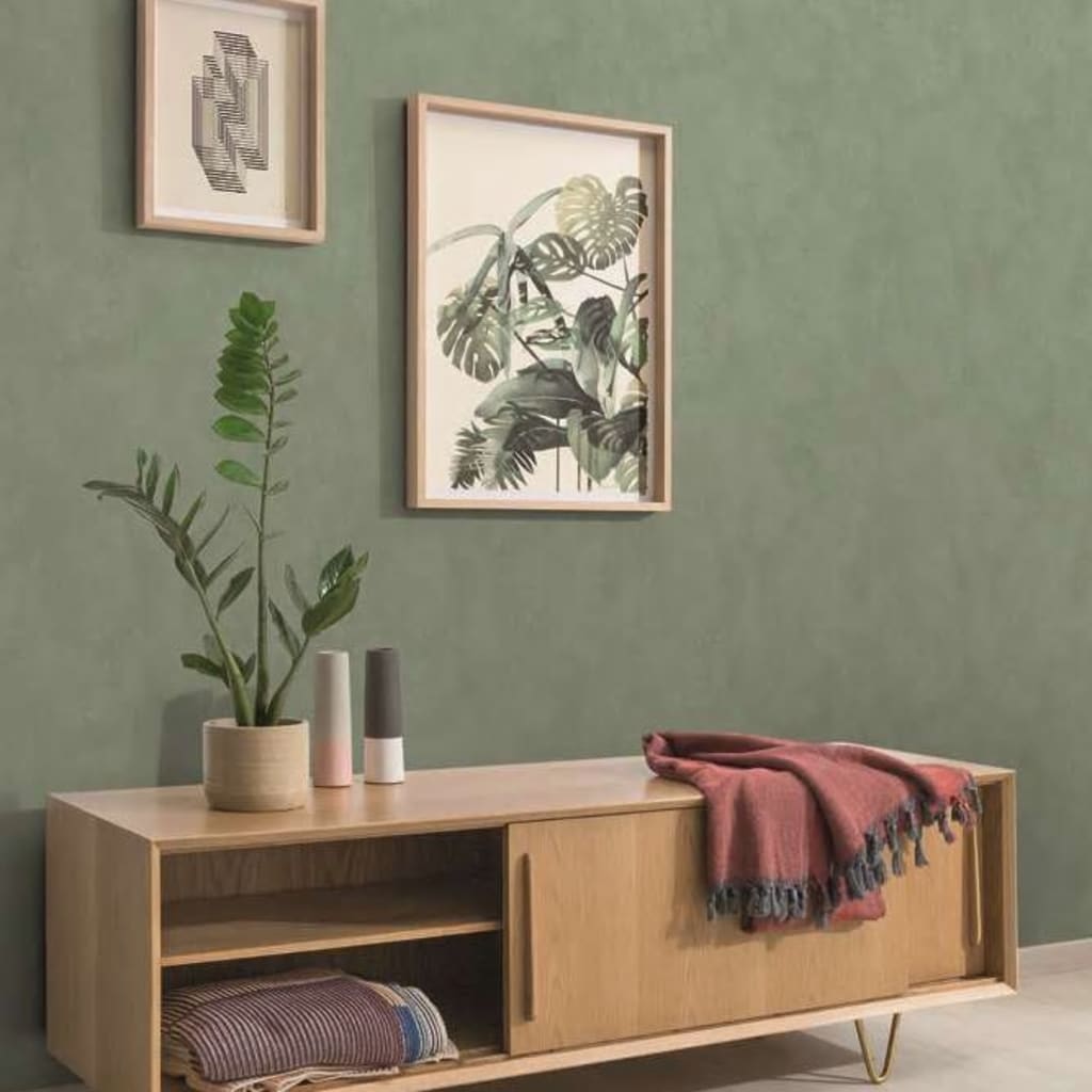 DUTCH WALLCOVERINGS DUTCH WALLCOVERINGS Behang Krijt Marinegroen