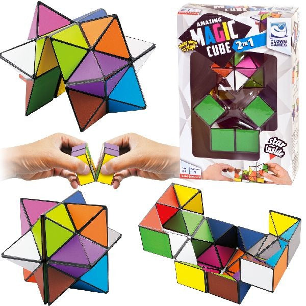 Clown Magische Puzzel Kubus 2-in-1