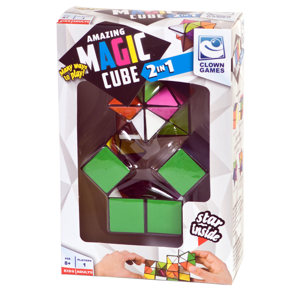 Clown Magische Puzzel Kubus 2-in-1