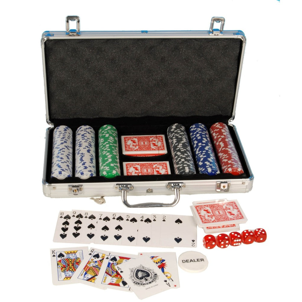 Basis pokerset in aluminium koffer