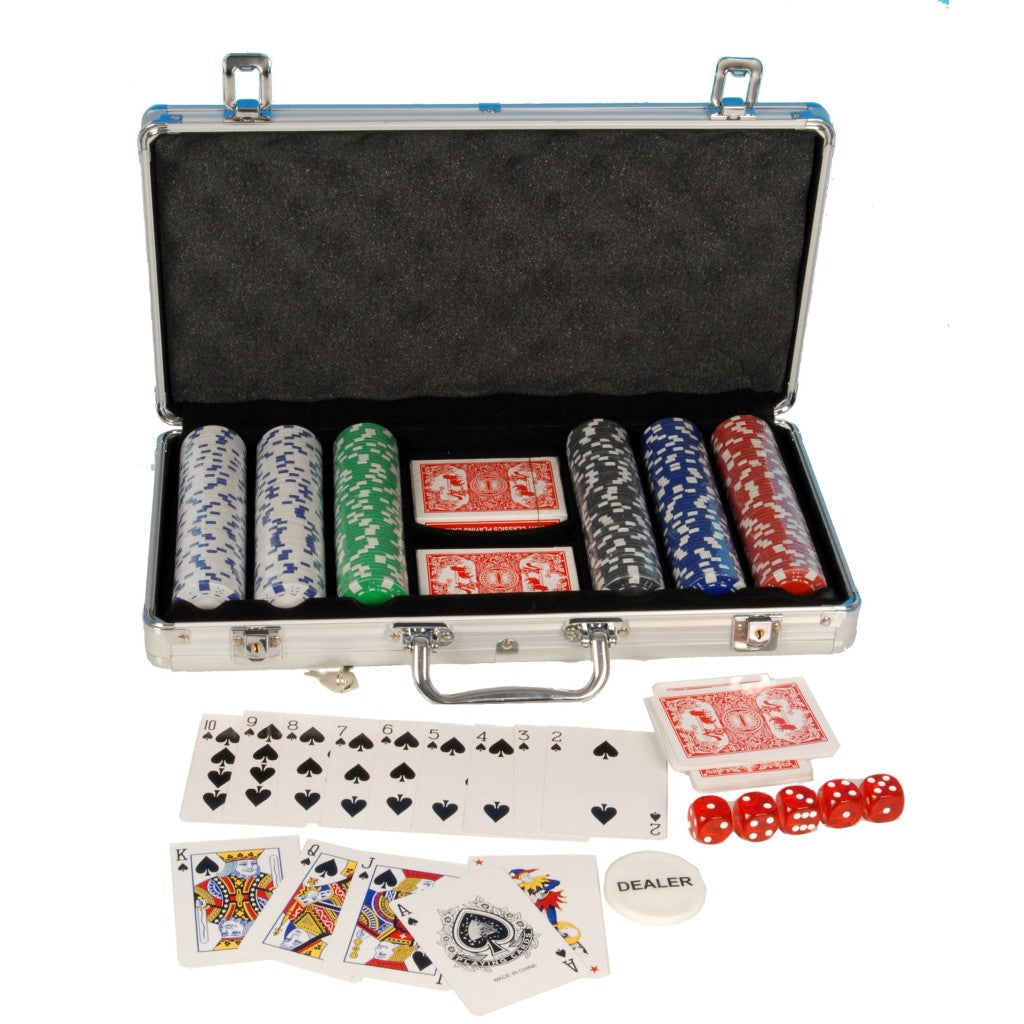 Basis pokerset in aluminium koffer