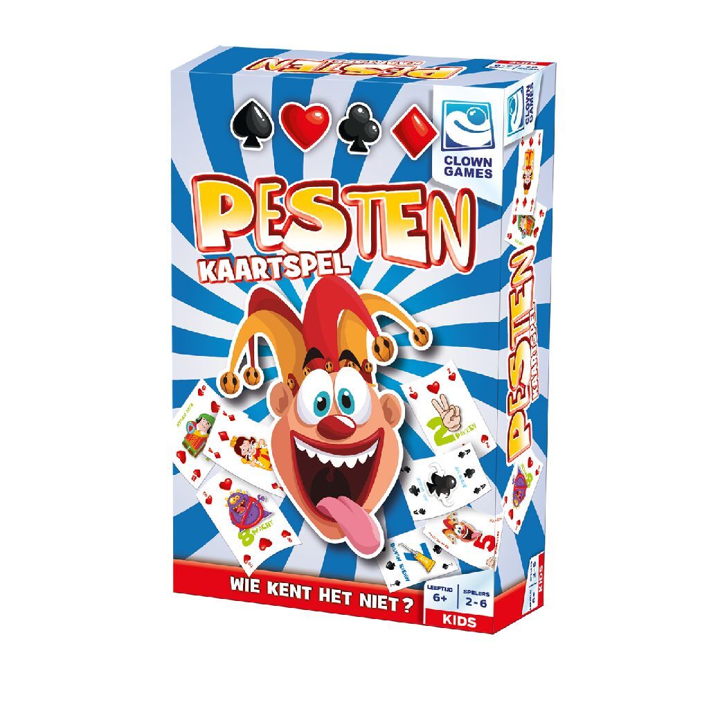 Clownspellen pesten kaartspel wie kent het nu niet