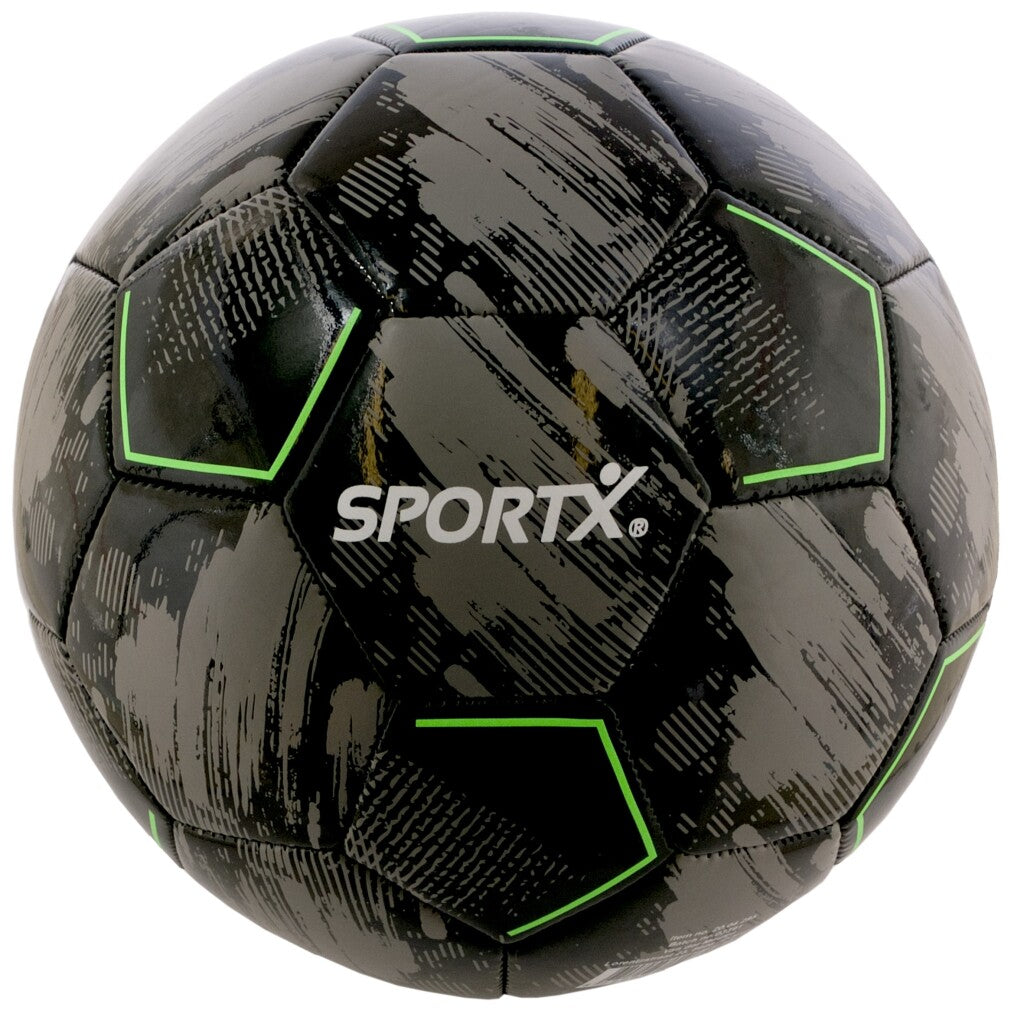 Sportx voetbal grijs zwart 330-350gr