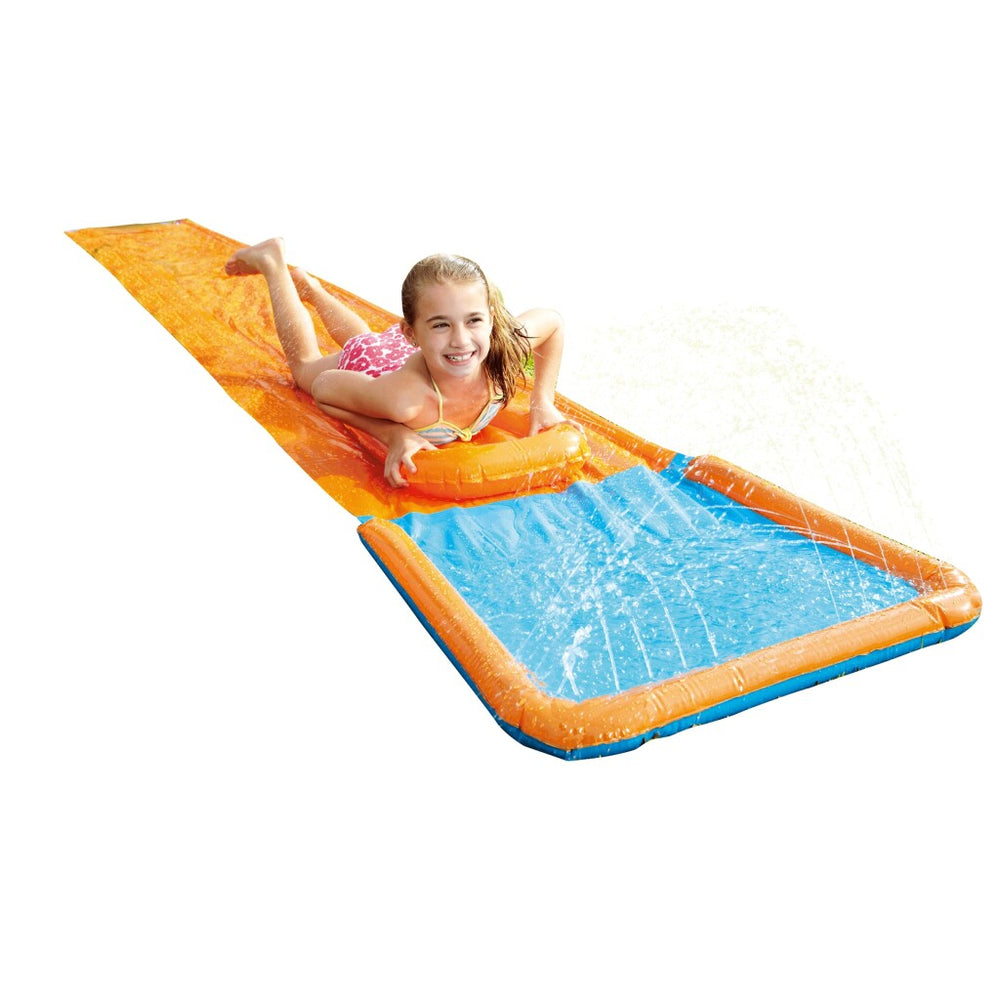 Zomerse waterglijbaan 550x80 cm oranje