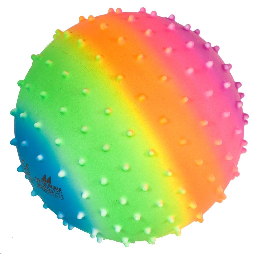 Basic regenboog noppenbal 20 cm