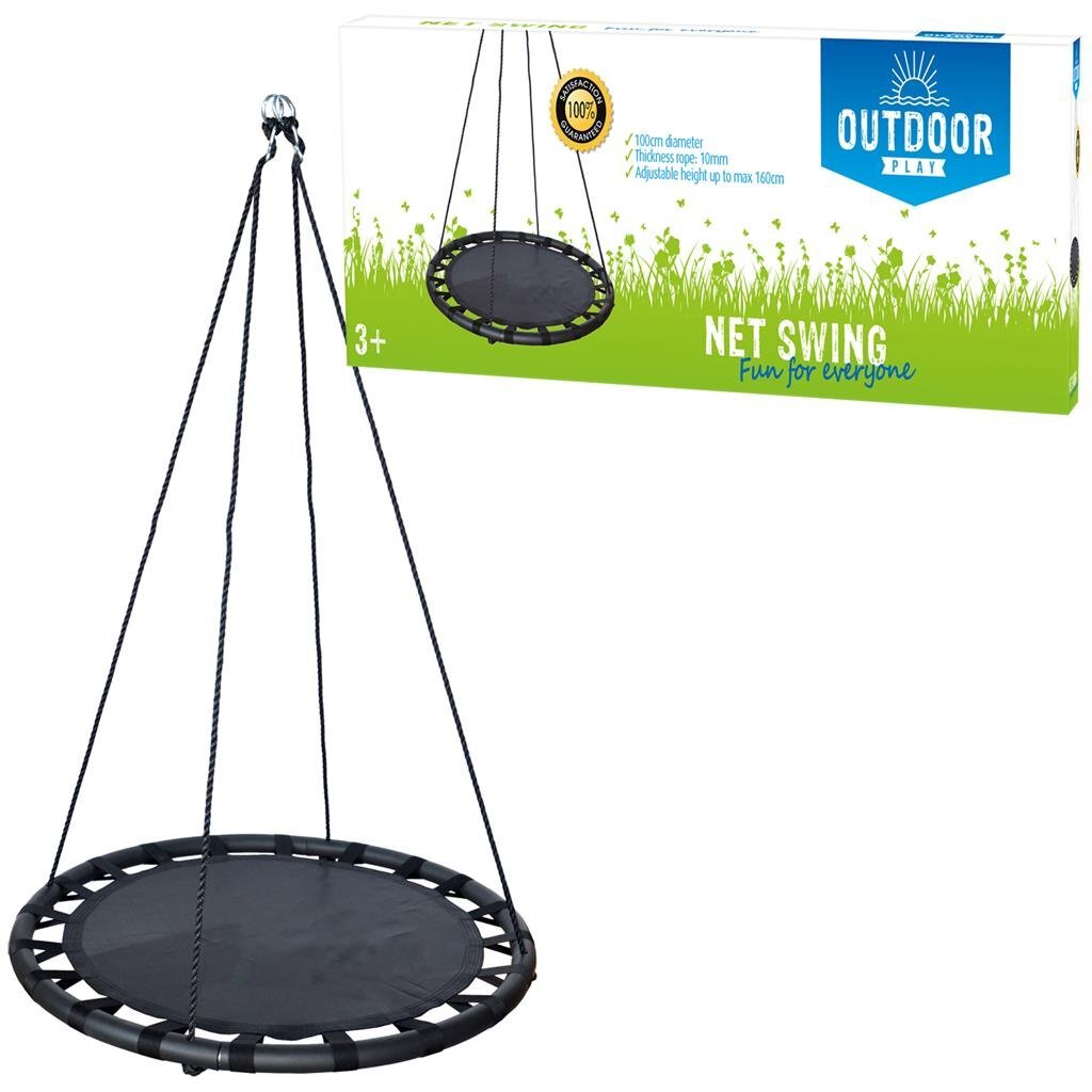 Buitenspeelschommelmat 100 cm zwart