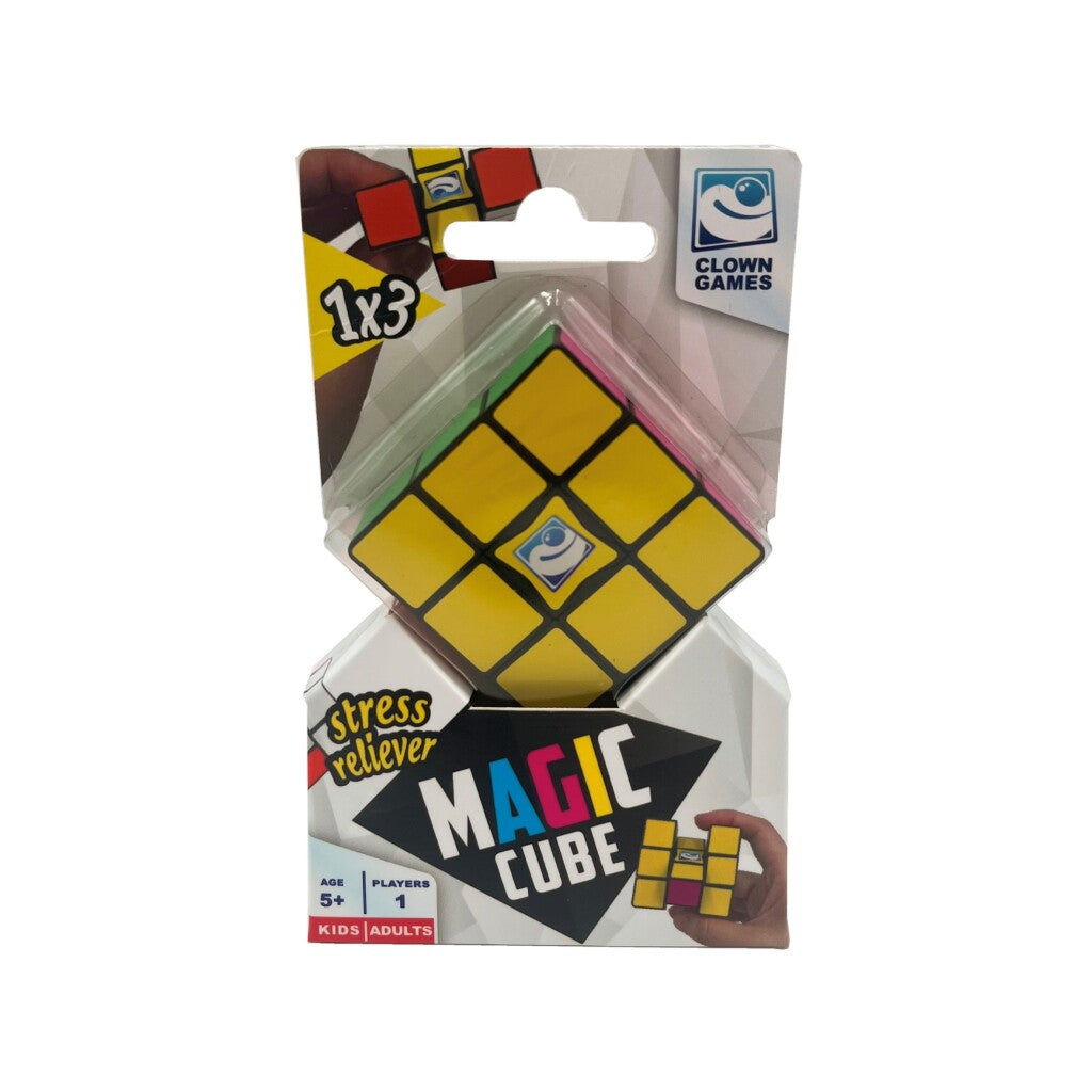 Clownspellen clown magische kubus 1x3