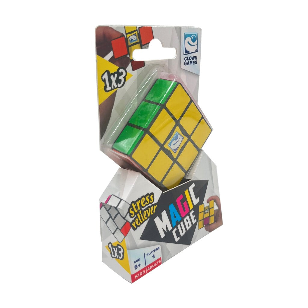 Clownspellen clown magische kubus 1x3