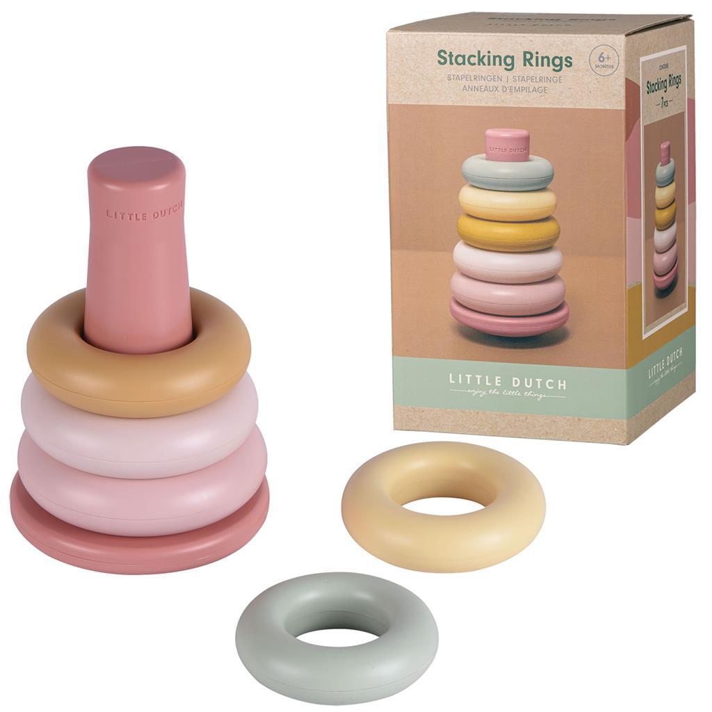 Little Dutch stapelringen roze