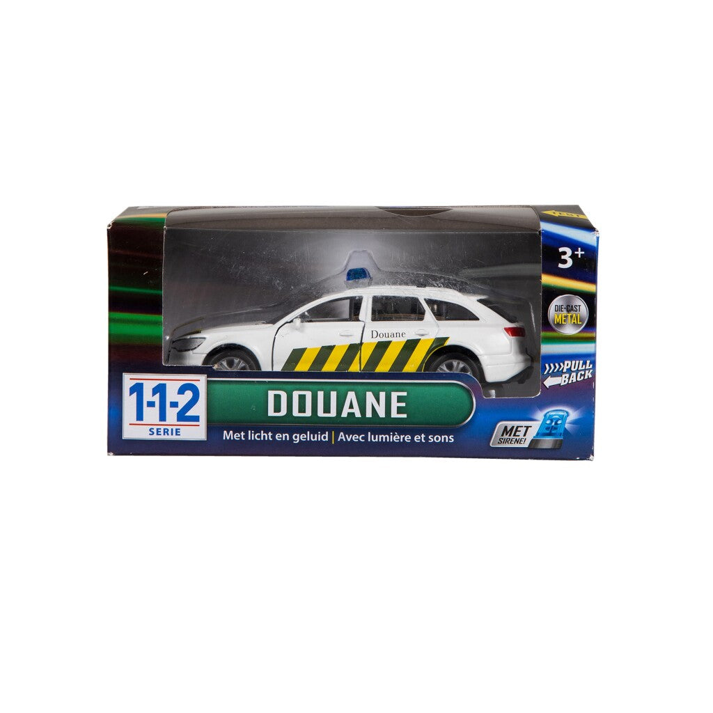 Stad Stad 112 Douane Auto 1:43 + Licht Geluid