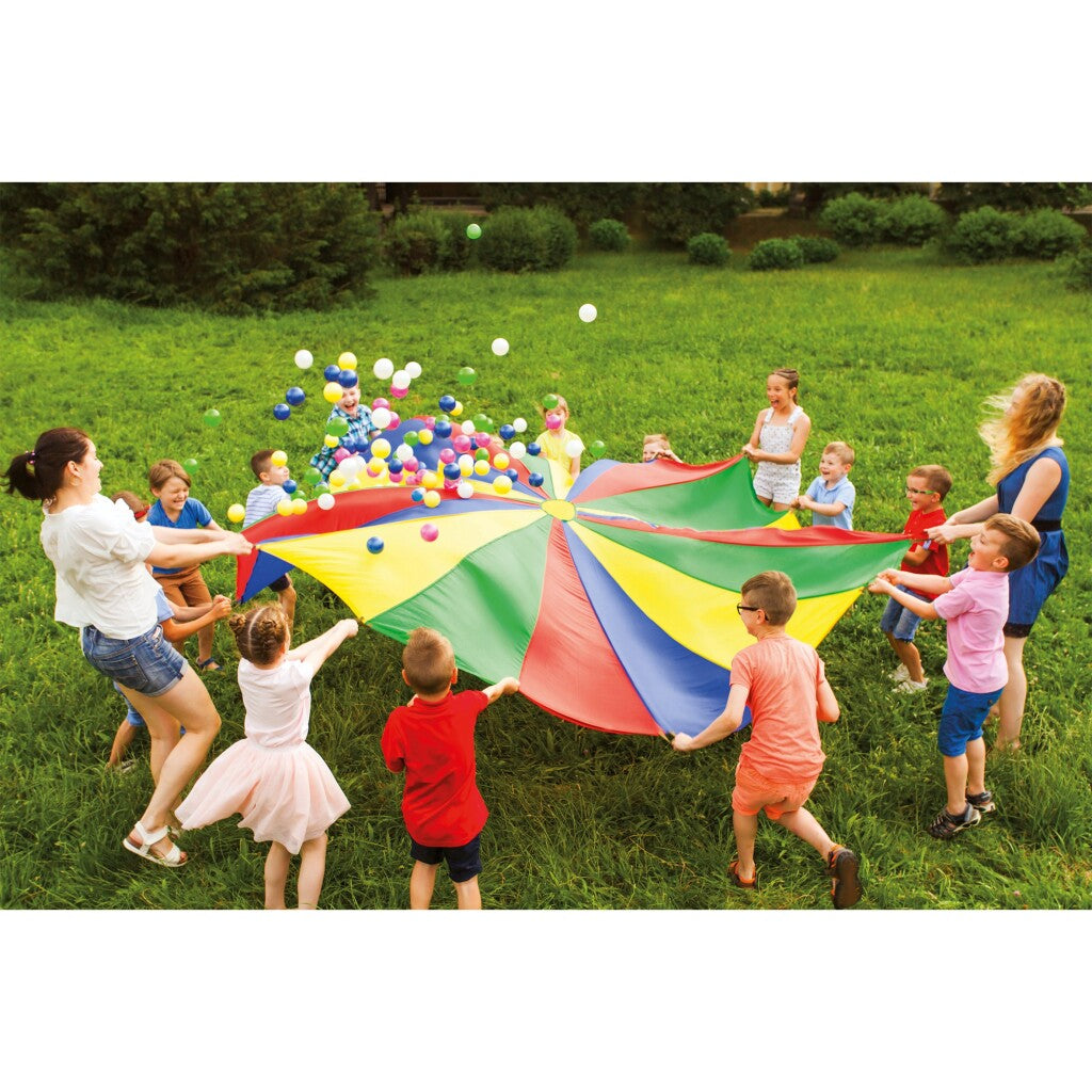 Buitenspeelparachutedoek met ballen