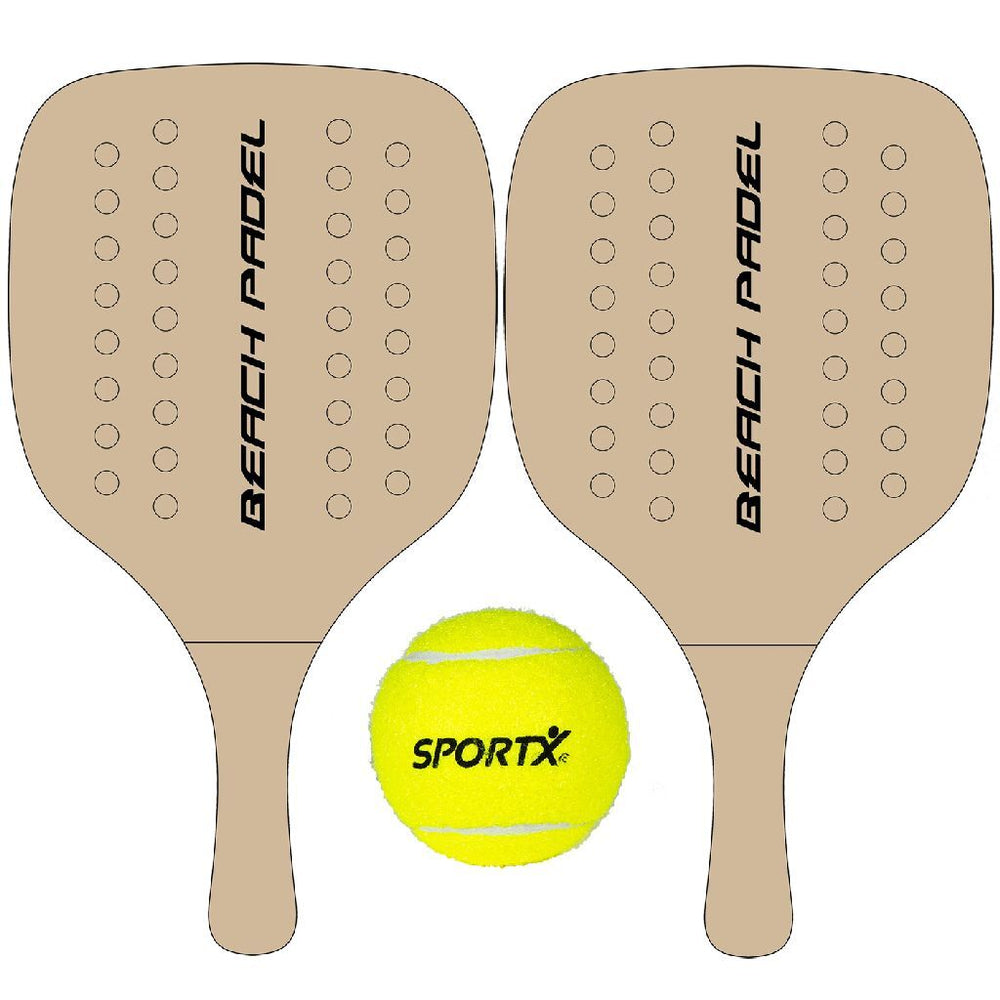Summertime houten strandpadelset