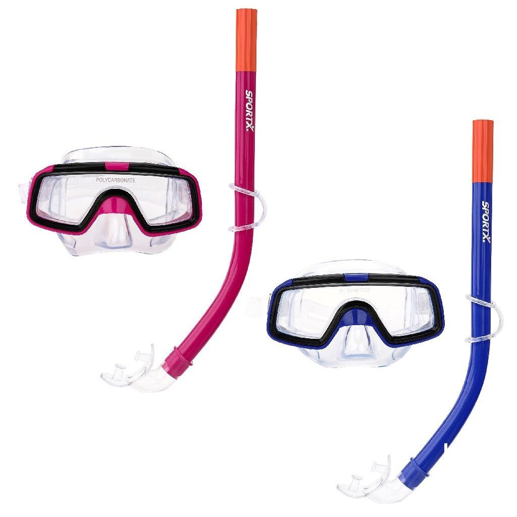 Sportx kids snorkelset 3 sterren assorti