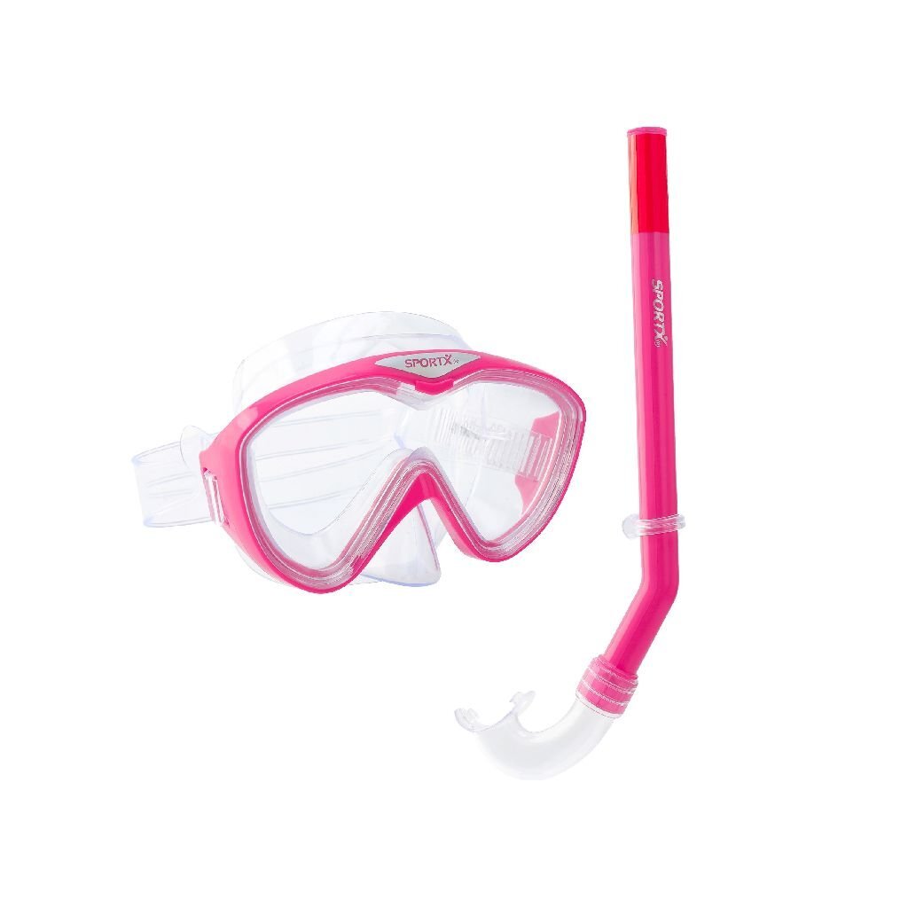 Sportx kids snorkelset 4 sterren assorti