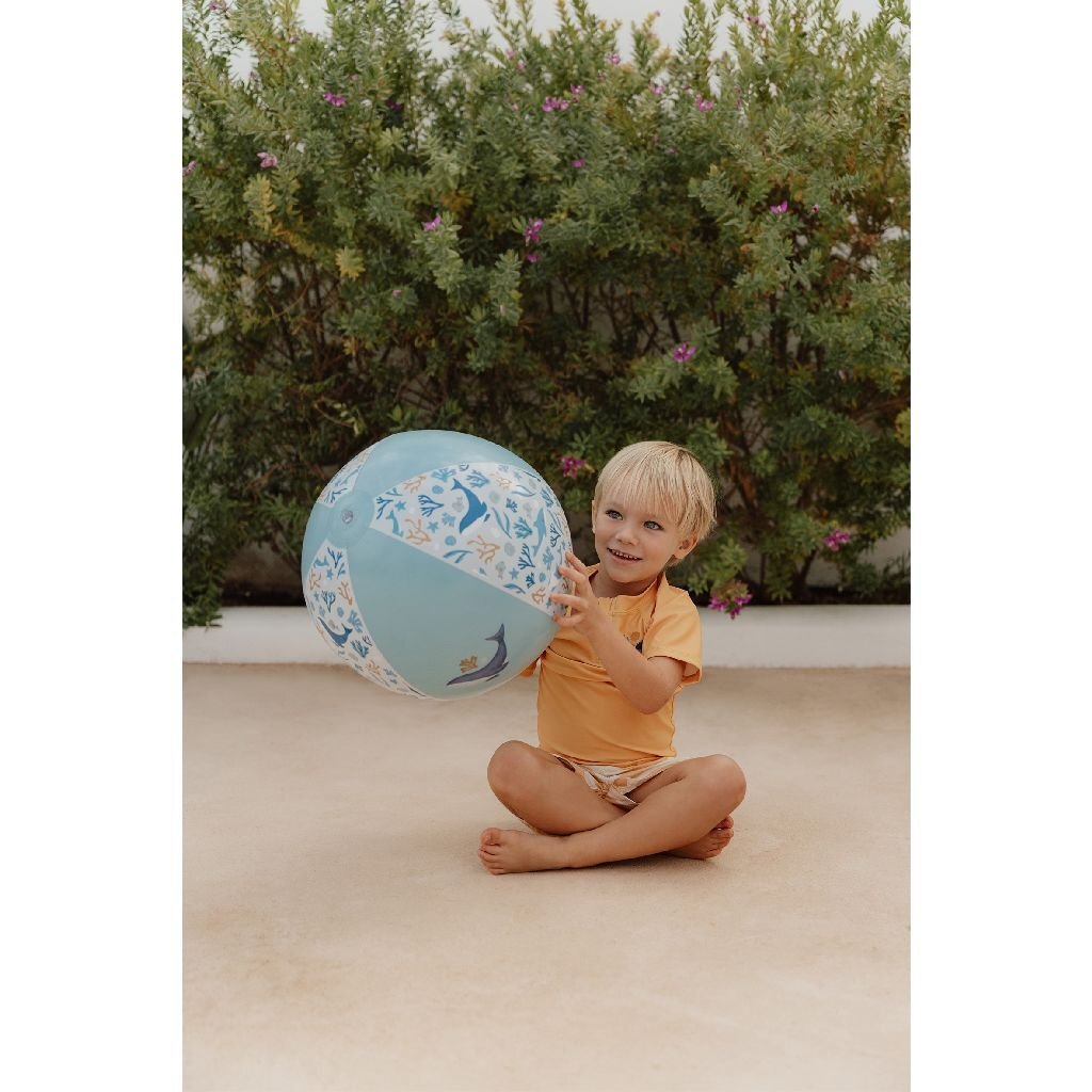 Little Dutch ocean dream strandbal blauw, 35cm