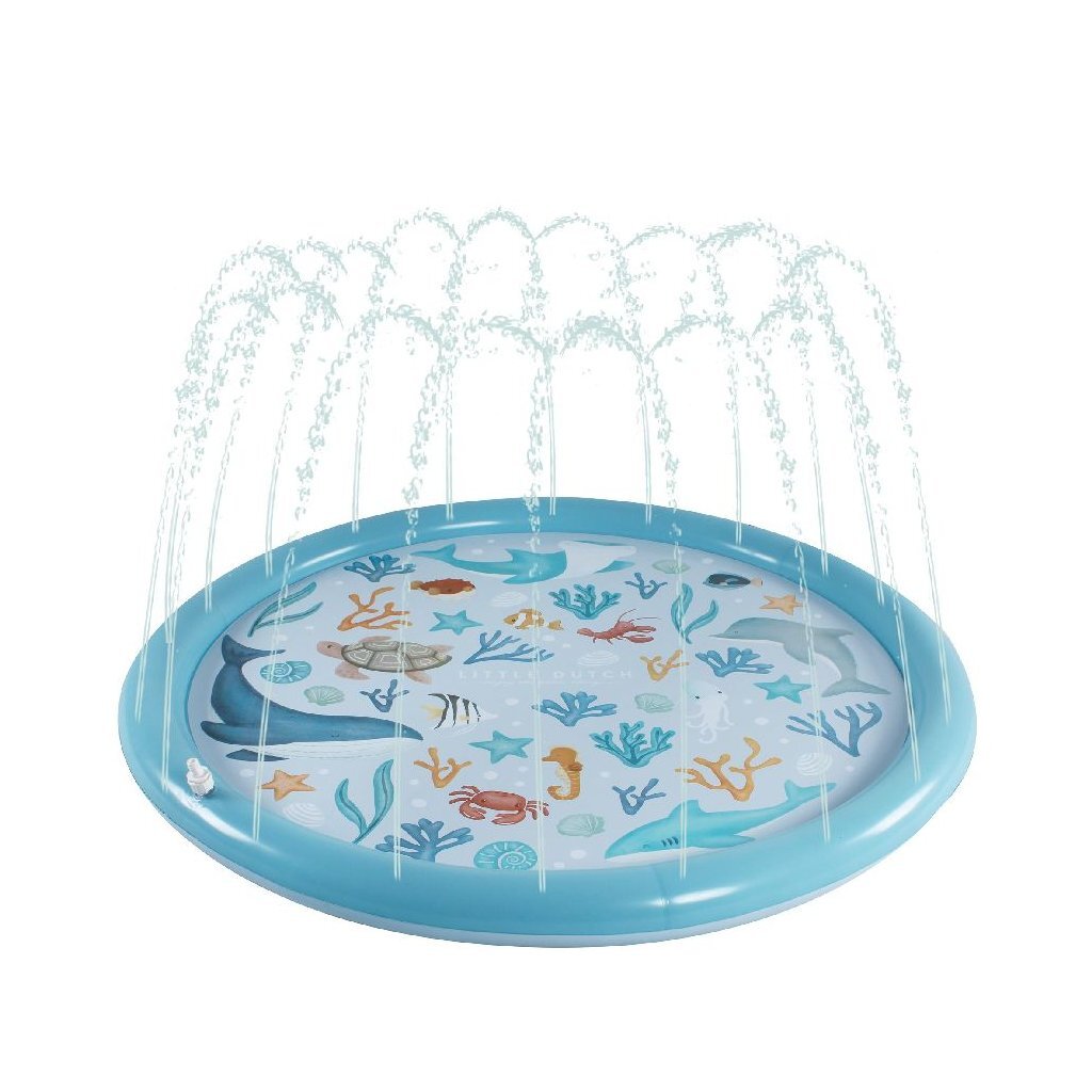 Little Dutch Ocean Dreams waterspeelmat blauw, 150cm
