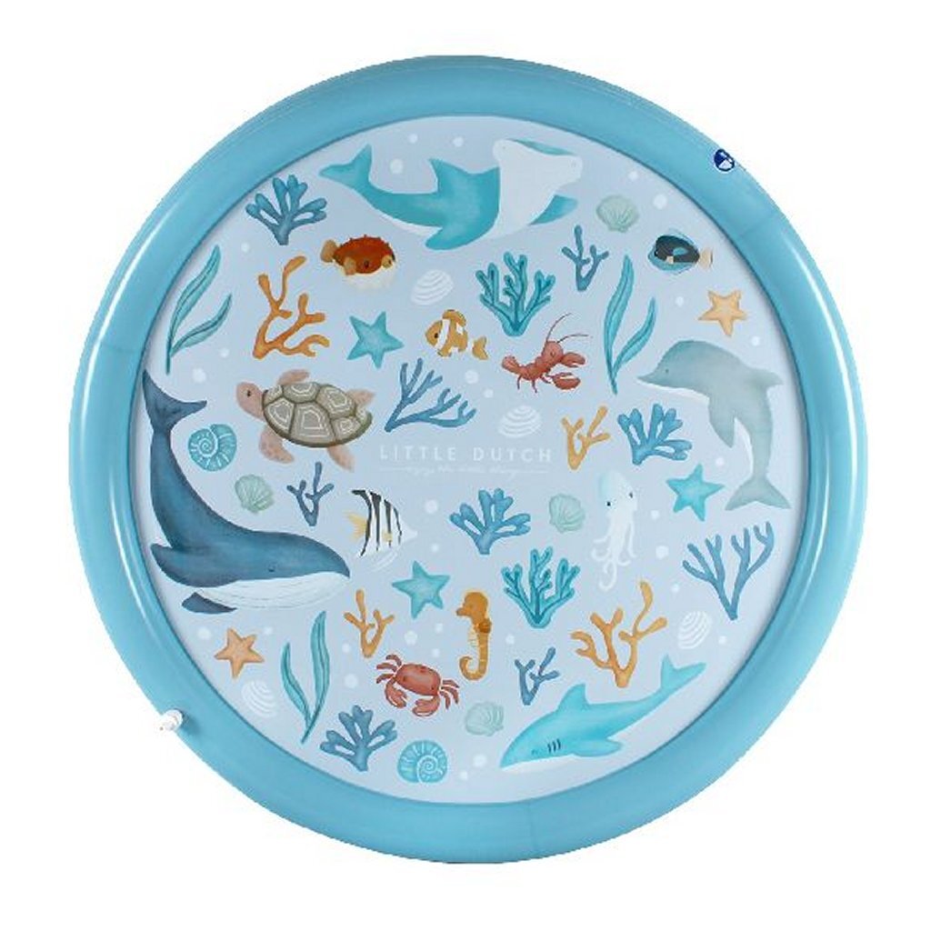 Little Dutch Ocean Dreams waterspeelmat blauw, 150cm