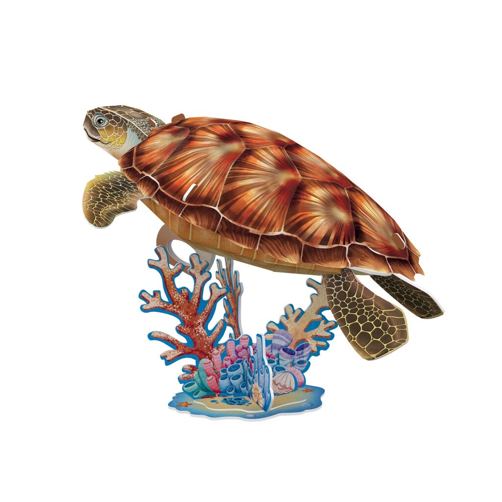 Kubieke leuke national geographic 3d puzzel zeeschildpad 31 stukjes