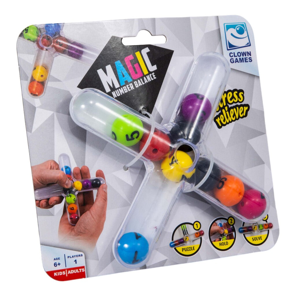 Clownspellen clown magie puzzel getallenbalans spel