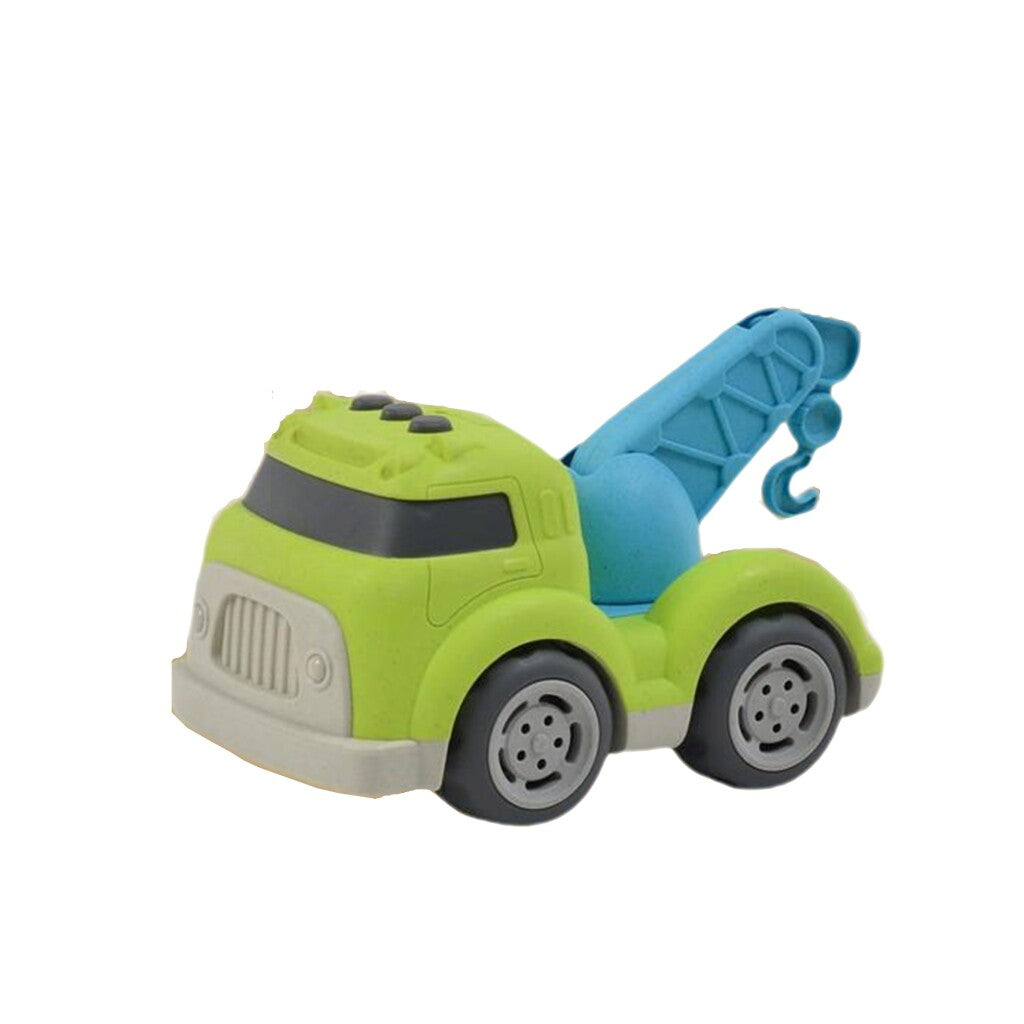 Overige merken bioplastic slaapwagen 18 cm blauw groen