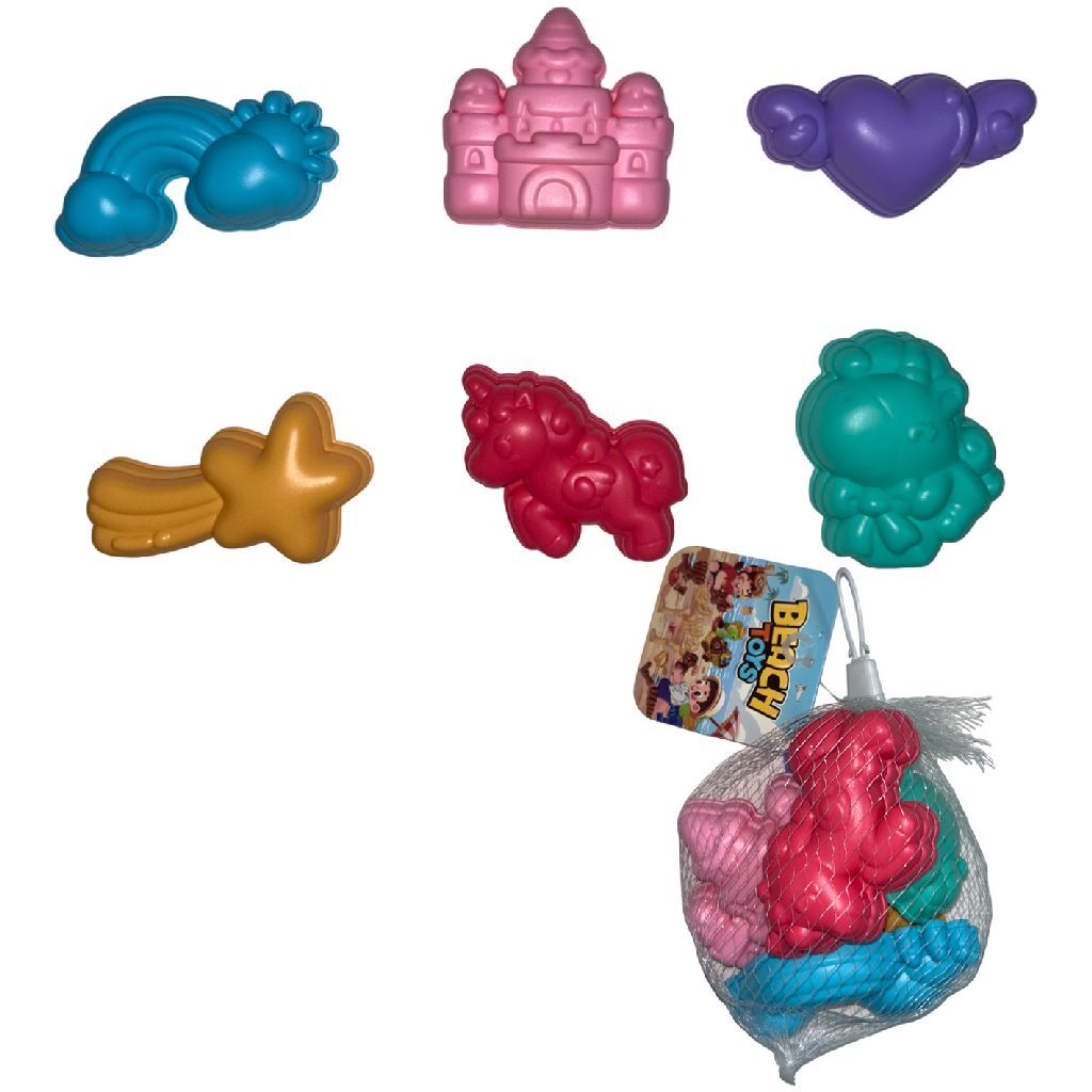 Summertime zandvormpjes eenhoorn 6 stuks