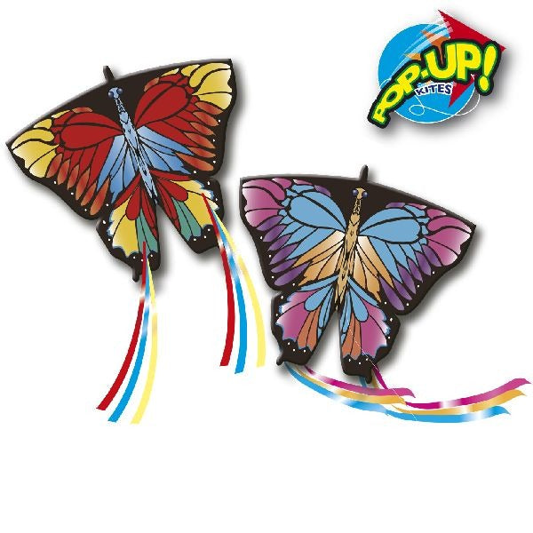 Rhombus pop-up vlinder 3d kindervlieger