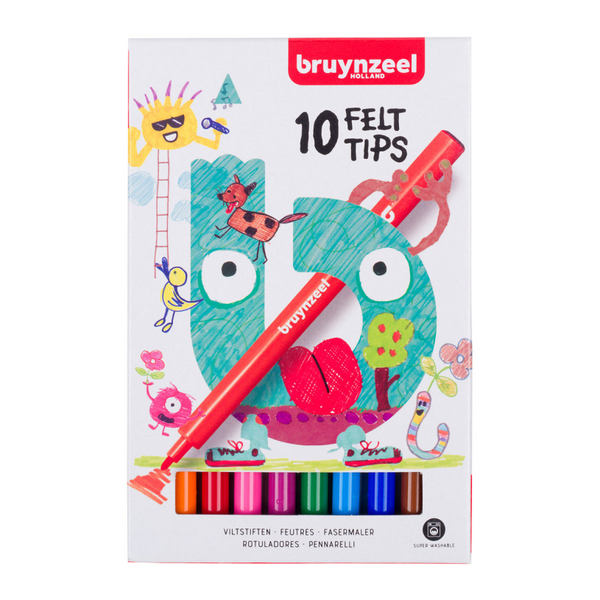Bruynzeel kids viltstiften set 10