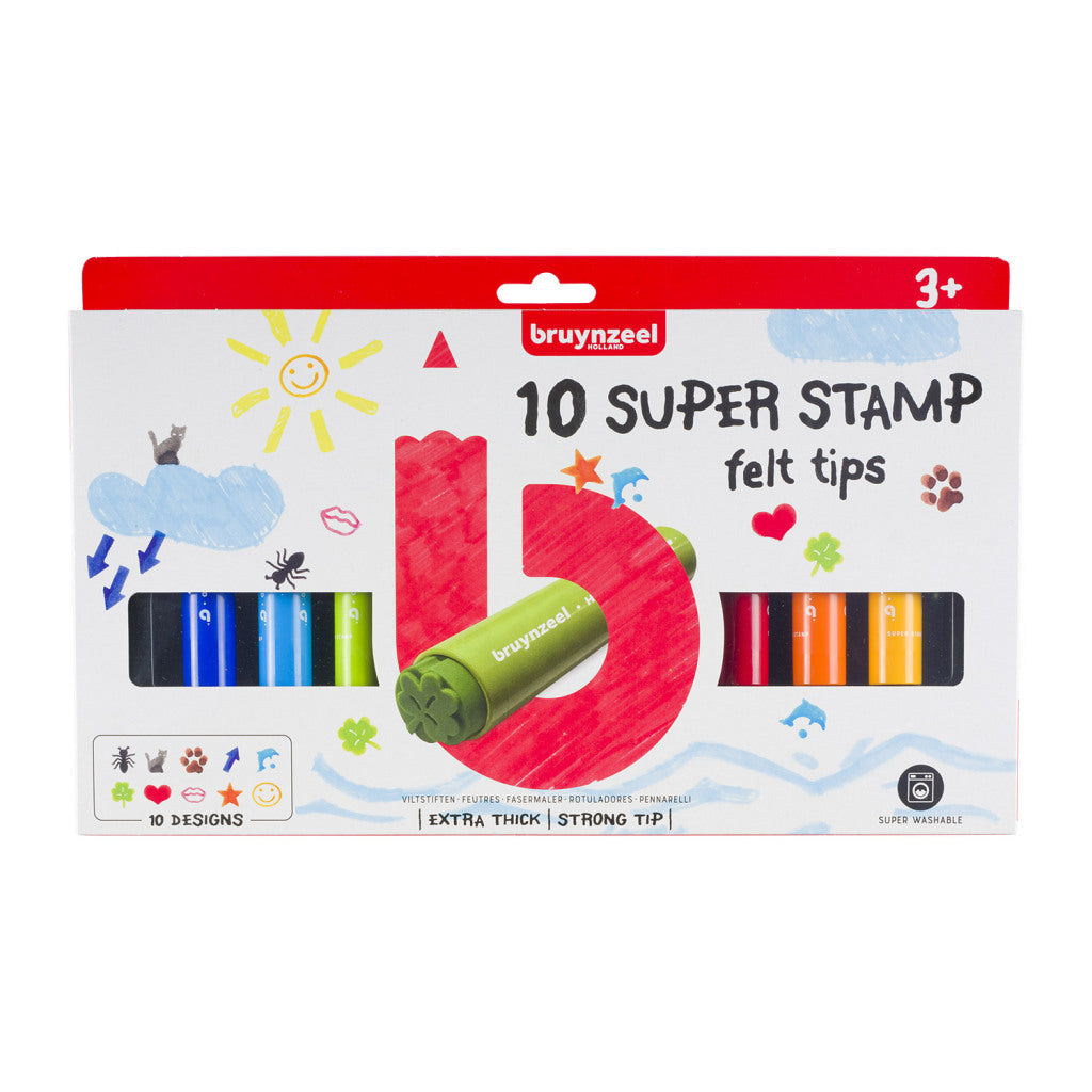 Bruynzeel super stempelstiften, 10st.
