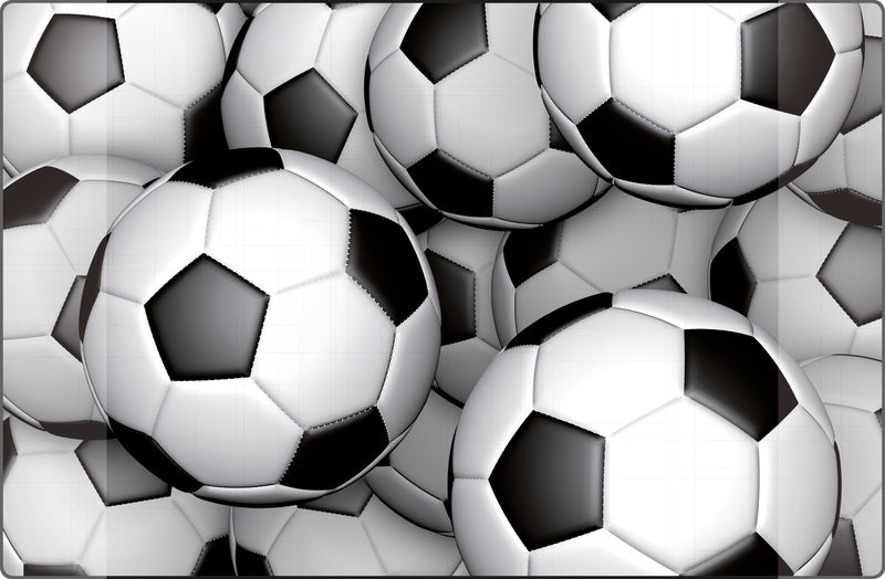 Kangaro bureau onderlegger - 38x58cm - voetbal - antislip - met insteekvakken