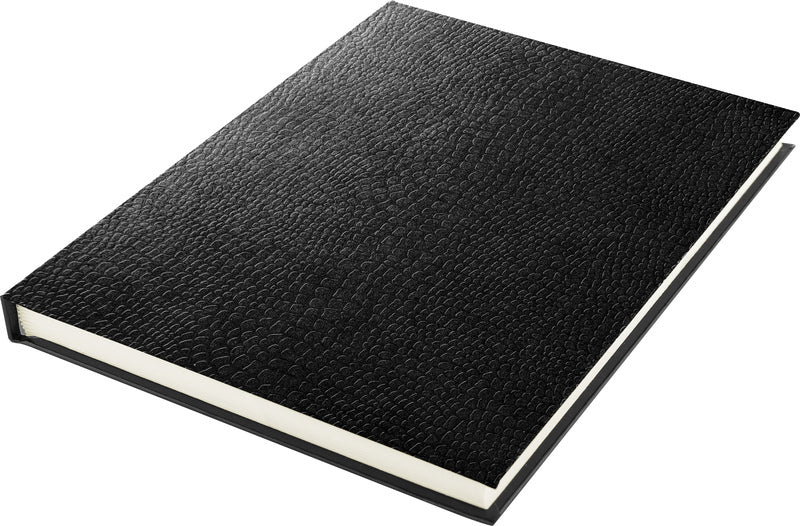 Kangaro k-5320 schetsboek a5 creme 120gr blanco papier, 140 blz harde kaft zwart