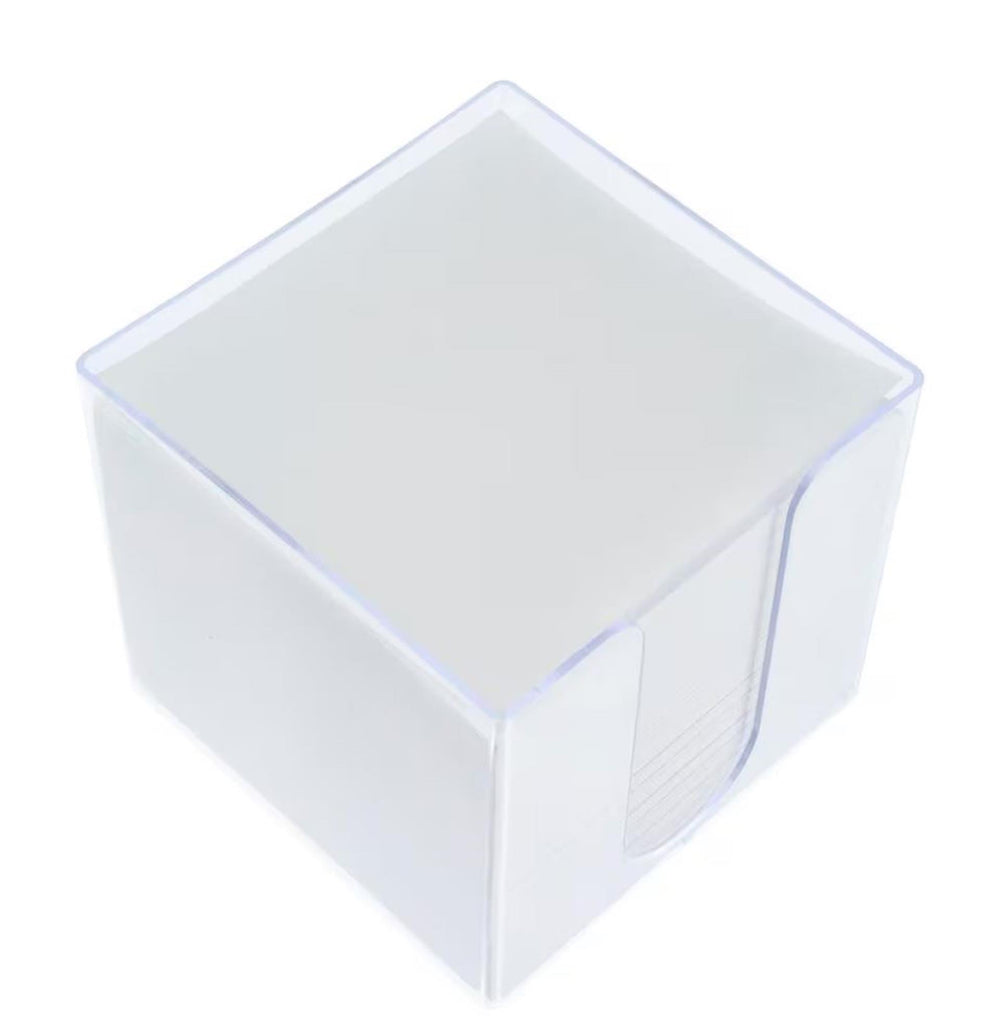 Kangaro memokubus transparant met kubusvulling 9,5x9,5x9,5cm 700 vel