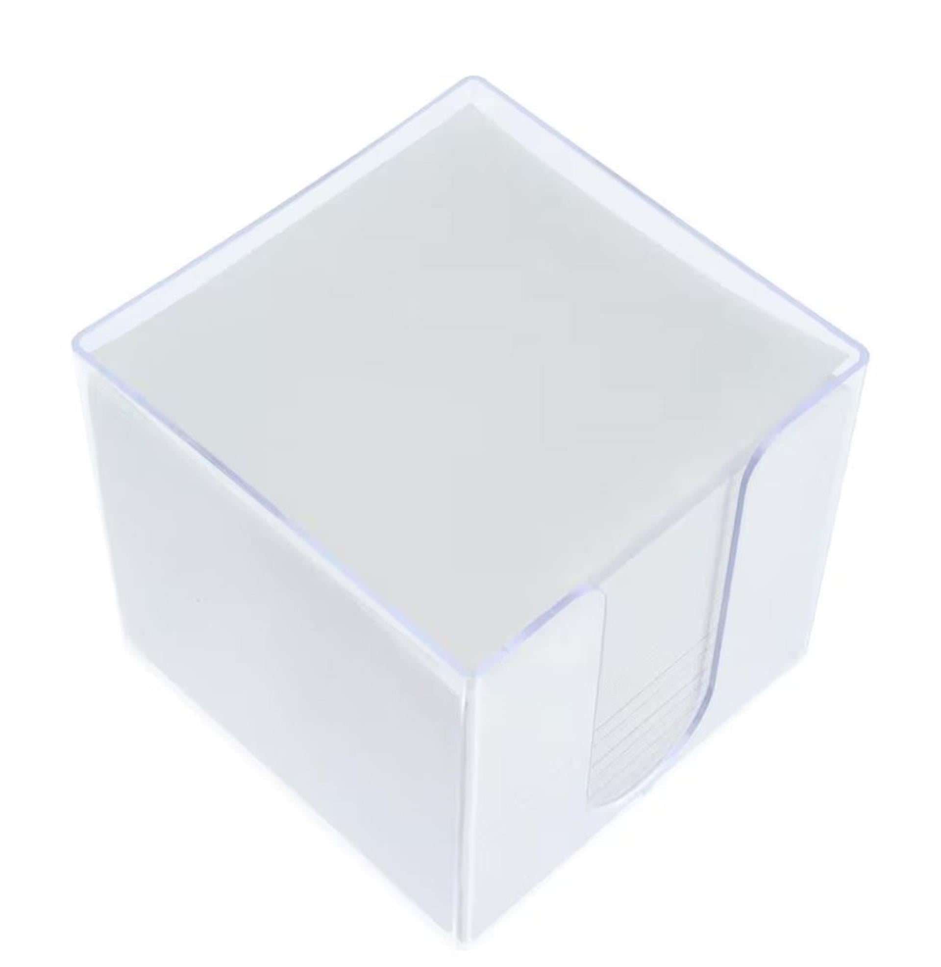Kangaro memokubus transparant met kubusvulling 9,5x9,5x9,5cm 700 vel