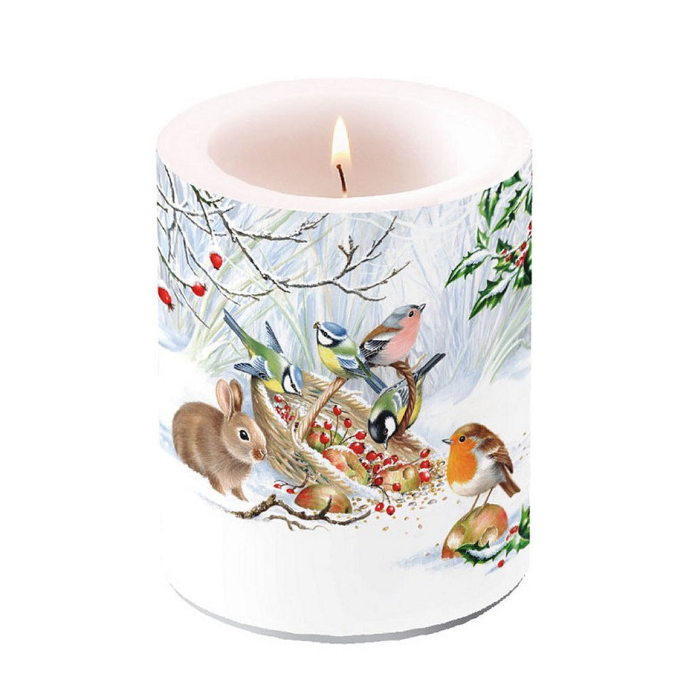 Ambiente Ambiente Wintertraktatie Stompkaars 75 Branduren 10x12 cm