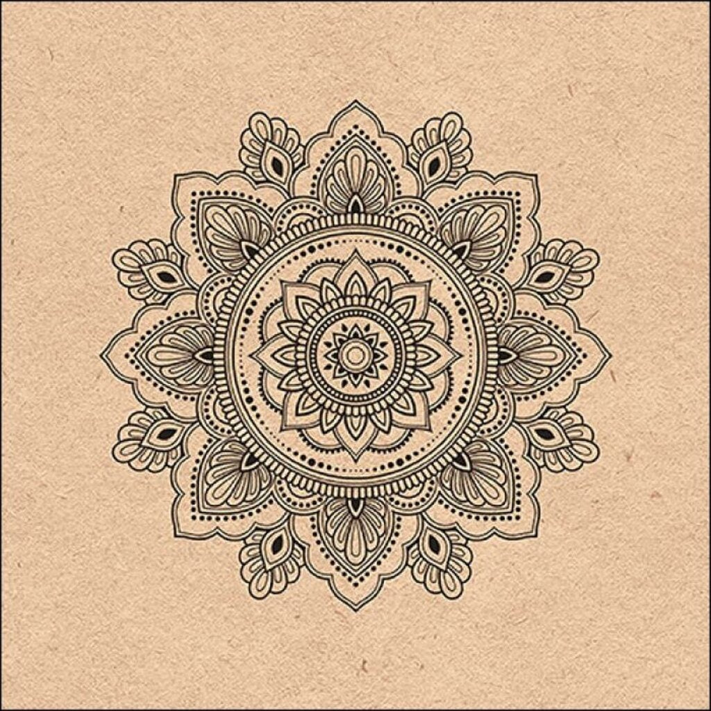 Ambiente servetten 33x33cm mandala natuur 20 stuks