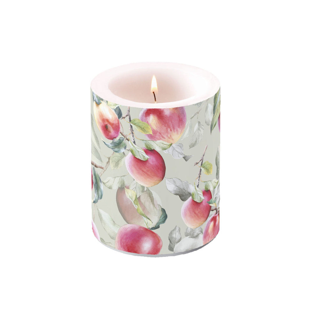 Ambiente verse appels stompkaars 75 branduren 10x12 cm