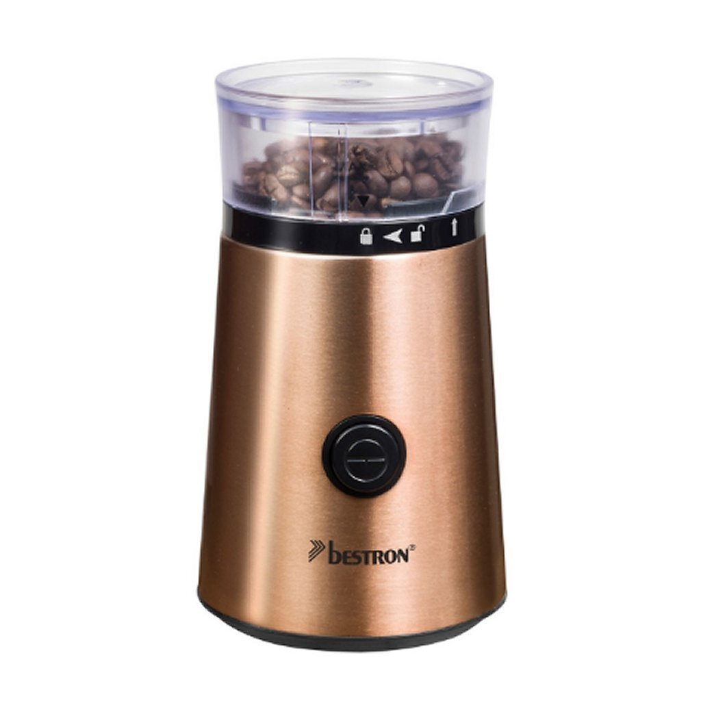 Bestron acg1000co elektrische koffiemolen koper